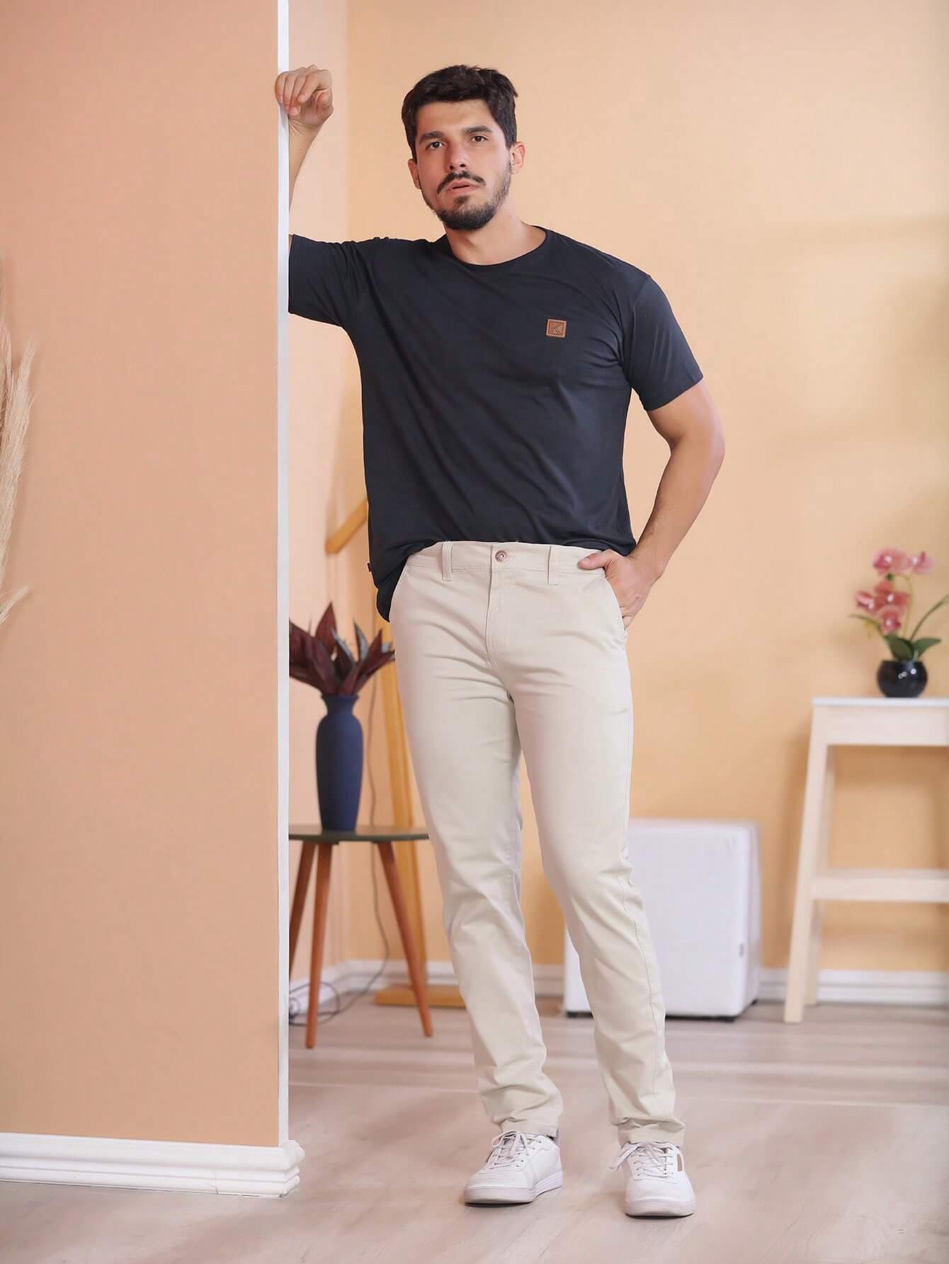 Calça de Sarja Masculina Premium