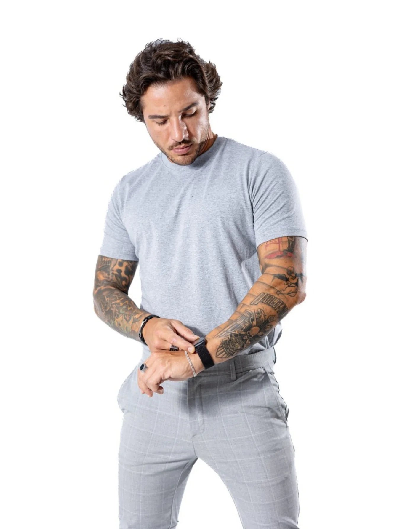 Camiseta Básica Masculina com Malha Peruana Premium